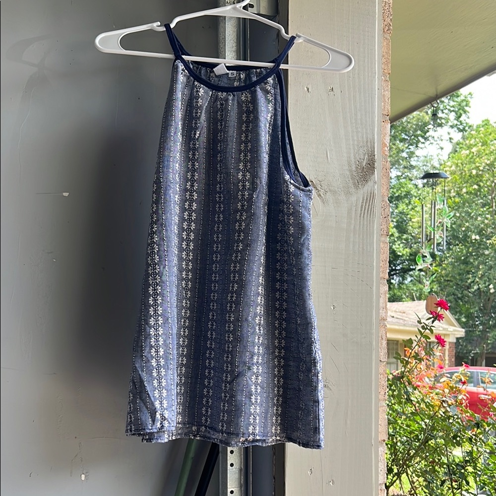 Urban Outfitters Blue and White Striped Tank Top / maternity